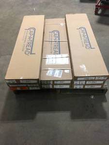 Cap A Tread  Teak 47 in. Long x 12-18 in. Deep x 1-1116 in. Height Vinyl to Cover Stairs 1 in. Thick Customer returns Review all pictures