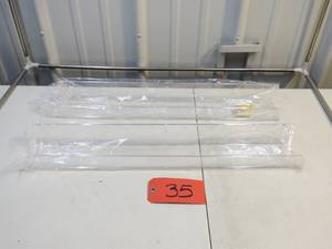2 pack Plexi glass Shelves 1 12H x 3W x 24L