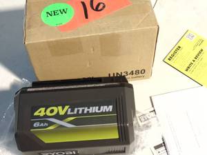 Ryobi 40-Volt Lithium-Ion 6 Ah High Capacity Battery