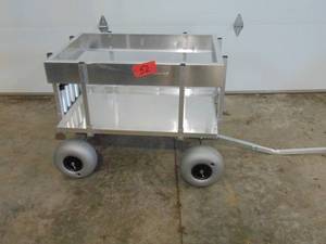 VEVOR Beach Fishing Cart, 51.2L25.6W31.5H Fish and Marine Carts w 500lb Capacity