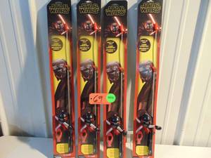 4 Pack Zebco Star Wars Kylo Ren Kids Spincast Reel and Light-Up Fishing Rod Combo