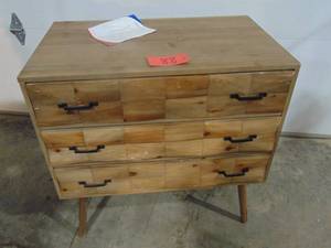 Phi Villa 3 Drawer Wood Dresser