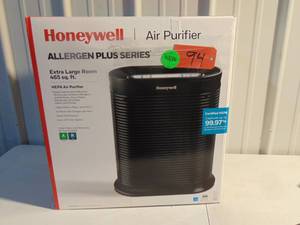 Honeywell Home - True HEPA 465 Sq. Ft. Air Purifier - Black