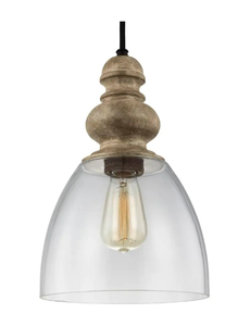 Generation Lighting Matrimonio 1-Light DriftwoodDark Weathered Zinc Hanging Pendant