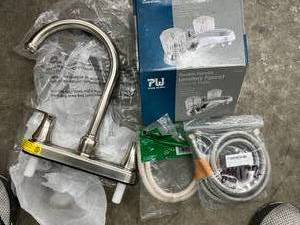 lot 12 image: LARGE BOX ASSORTED CAMPER PLUMBING ITEMS