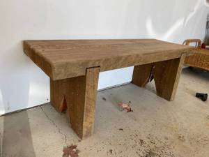 lot 188 image: Rustic Hand Made Garden Bench