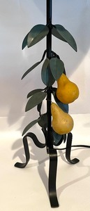 lot 91 image: Lovely Metal Lemon Motif Lamp