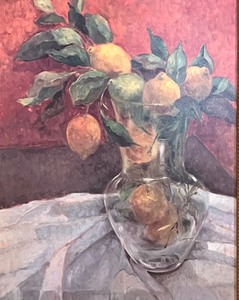 lot 98 image: Gerro I Limones Framed Still Life Print by J. Ripoll