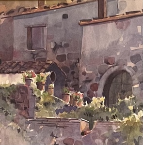 lot 110 image: Original Framed Watercolor Painting by Beaubien