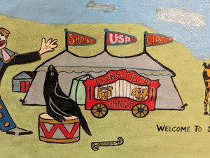 lot 93 image: Vintage Original Welcome to Saint Paul Framed Art