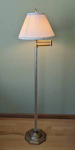 lot 33 image: Decorative Swing Arm Floor Lamp