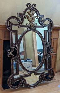 lot 2 image: Enormous La Barge Wood Wall Mirror