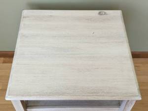 lot 46 image: Farmhouse Style Side Table