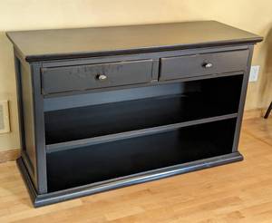lot 17 image: Painted Black Buffet - Console Table