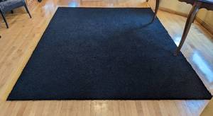 lot 244 image: Black Area Rug