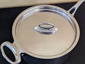 lot 249 image: Sur la Table Stainless Steel Saucepan