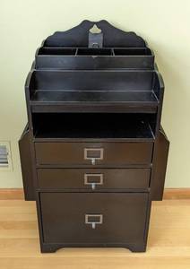 lot 256 image: Rolling File Cabinet with Storage
