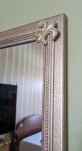 lot 265 image: Fleur de lis Full Length Wall Mirror