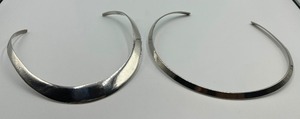 lot 142 image: Two Sterling Collar Necklaces