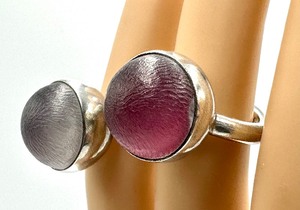 lot 132 image: Two Unique Sterling Rings