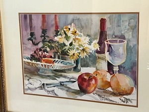 lot 151 image: Framed Original Watercolor Painting