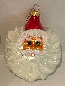lot 318 image: Three Santa Themed Christopher Radko Ornaments including Christopher Radko Winter Winds Ornament