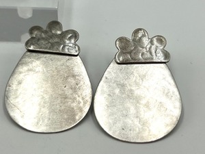lot 219 image: Sterling Cuff Bracelet and Two Pairs of Sterling Earrings