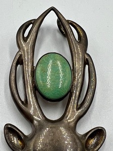 lot 206 image: Sterling Stage Head Pendant by Carolyn Pollack