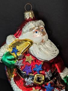 lot 324 image: Kurt Adler Polonaise Santa on the Moon 2000 Ornament