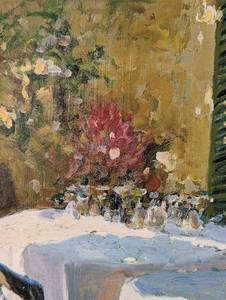 lot 337 image: Scenic Cafe Canvas Print