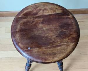 lot 40A image: Antique Claw Foot Piano Stool