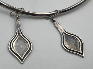 lot 228 image: Silver Colored Collar Necklace and Two Hanging Pendants