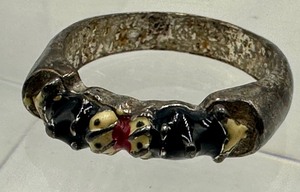 lot 229A image: Sterling and Enamel Ring