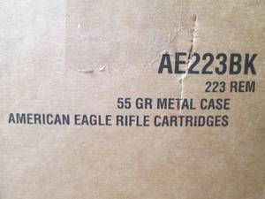 Unopened case of 1000 Federal 55 gr...
