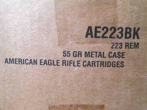 Unopened case of 1000 Federal 55 gr...