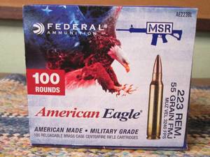 100 Rounds of American Eagle 223 re...