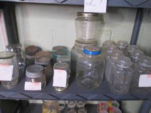 Lot of canning and other jars, then...