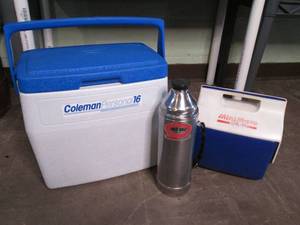 Coolers and thermoses...