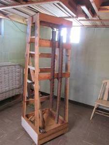 Wood clamp stand with clamps...