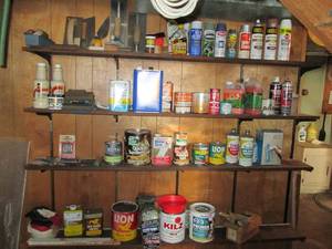 Shelves filled with assorted chemic...