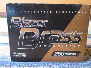 250 Rounds 38 Special 125 grain FMJ...