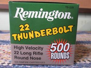 500 rounds Remington thunderbolt .2...