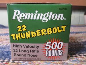 500 rounds Remington thunderbolt .2...