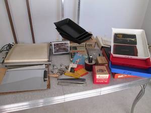 Lot of film developing supplies, a ...