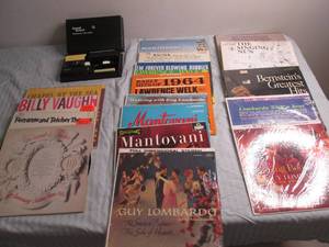 Vinyl records and cleaning kit...