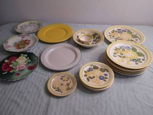 Lot of assorted plates including a ...