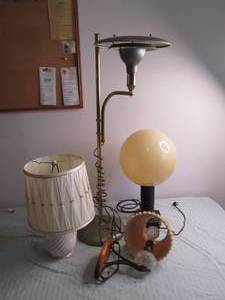 4 Assorted lamps...