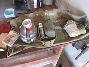 Military style camping gear...