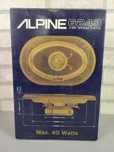 lot 551 image: NEW OLD STOCK Alpine 4x6 2-Way Speakers - Model 6243