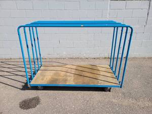 lot 511 image: Rolling Steel Lumber Cart - Overall Approx. 62 x 45 x 31 - NO SHIPPING
